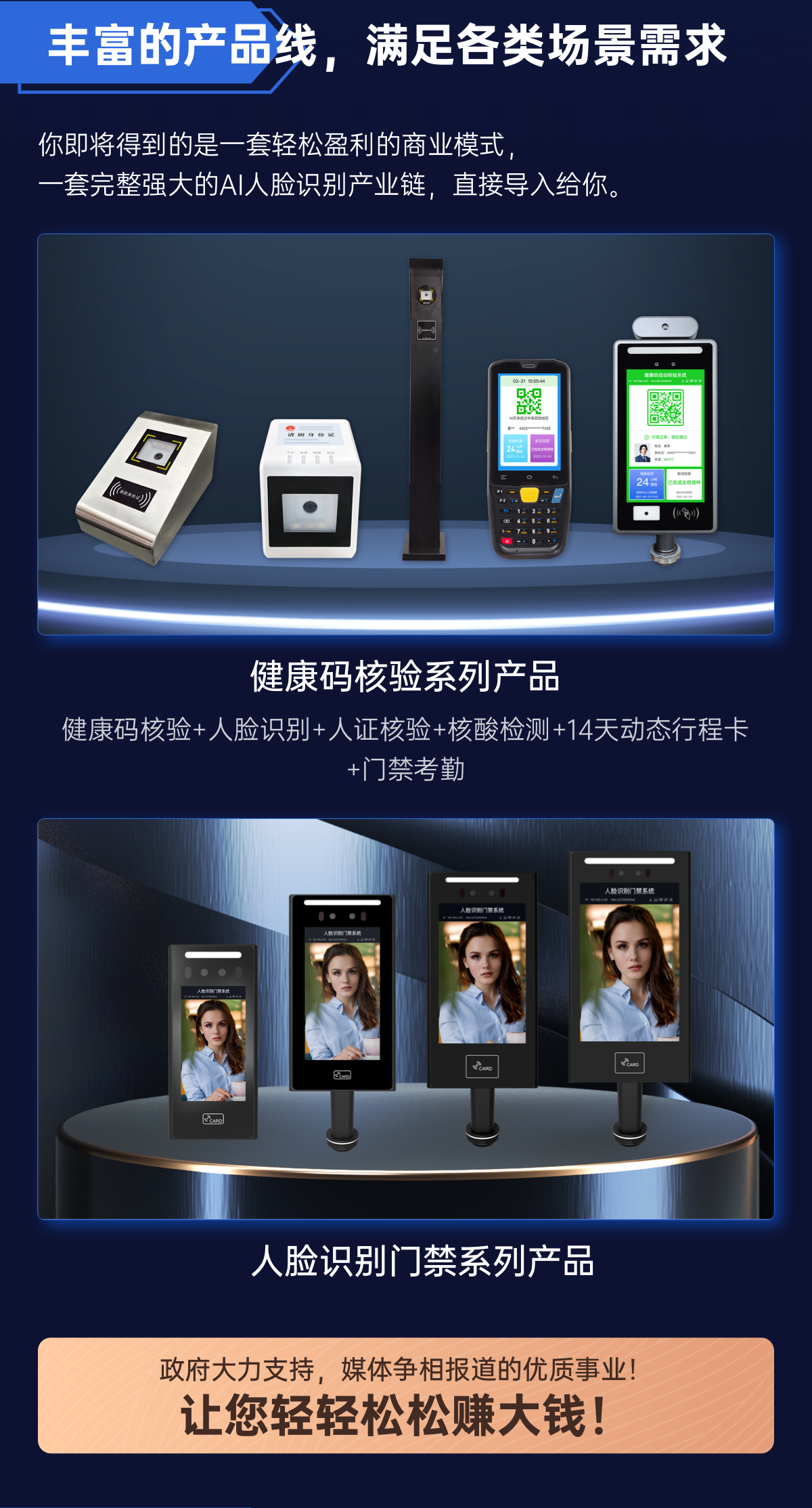 丰富的产品线，满足各类场景需求