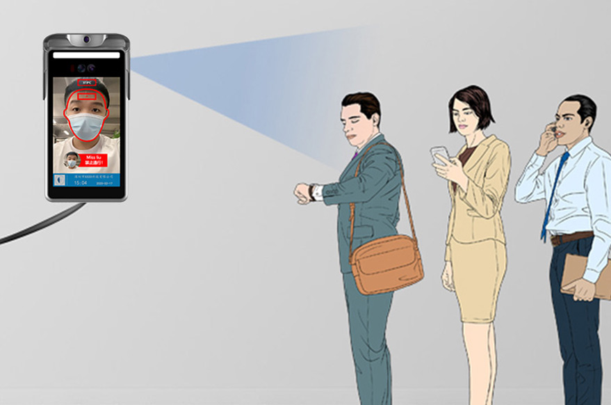 相比手机加载的红外测温功能，智能人脸识别自助测温终端优势更加明显！深圳捷易科技