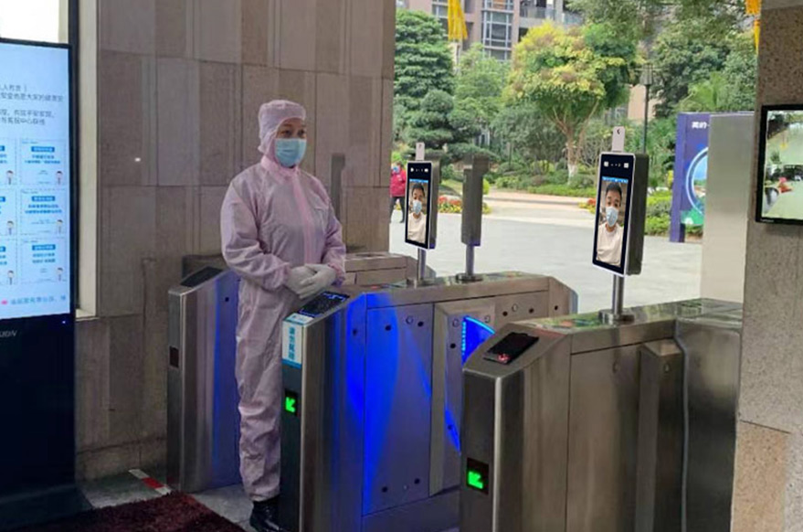 人体测温人脸识别一体机戴口罩后能识别吗？_系统_设备_深圳捷易科技