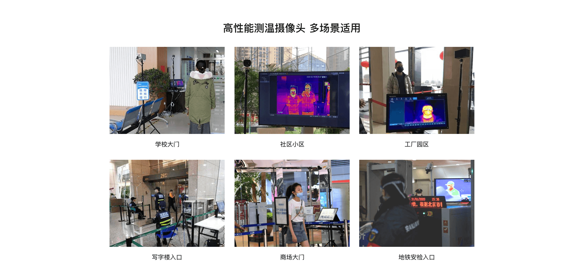 人脸识别热成像红外测温摄像头