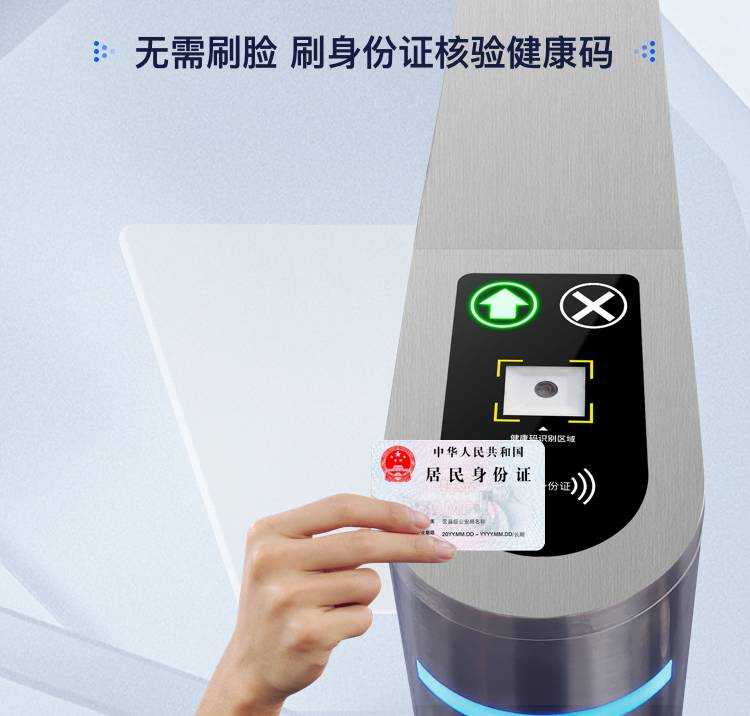 人证核验人行通道闸门禁一体机